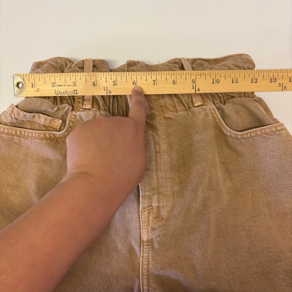 Frame Denim Elastic High Paperbag Waist Shorts Women’s Size XS - Picture 7 of 9